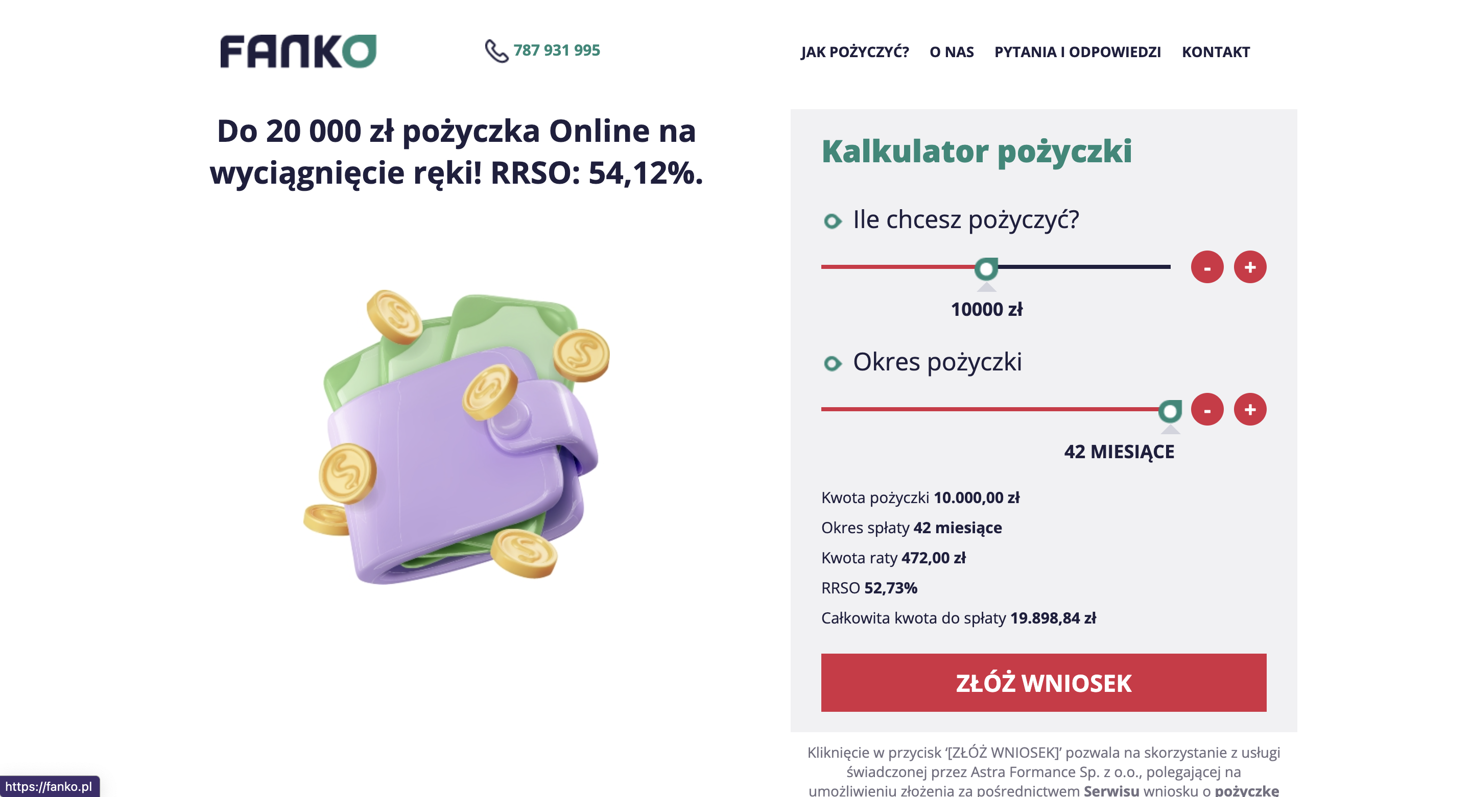 Fanko - Pożyczki do 20 000 zł.